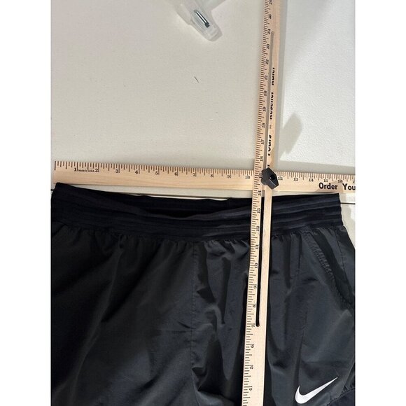 Nike Shorts Dri-Fit Womens Black Running L Polyester Lightweight - Picture 8 of 9